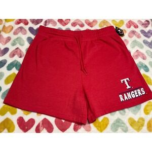 Texas‎ Rangers MLB Womens Red Athletic Shorts NWT Size Large